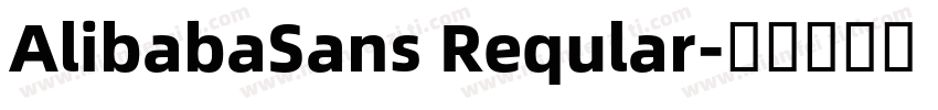 AlibabaSans Reqular字体转换